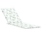 vidaXL Deck Chair Cushion Leaf Pattern Oxford Fabric