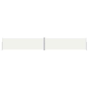 vidaXL Retractable Side Awning Cream 70.9"x472.4"