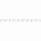 vidaXL Garden Fence with Spear Top Steel 1603.5x125 cm Black