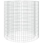 vidaXL Gabion Fire Pit Ø 100 cm Galvanised Iron