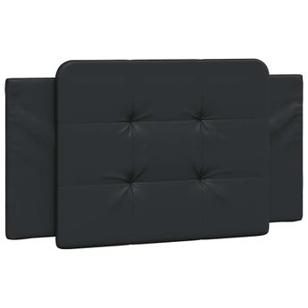 vidaXL Headboard Cushion "Zadar" Black 39.4" Faux Leather
