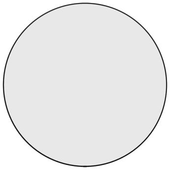 vidaXL Wall Mirror Black Ã 23.6" Round
