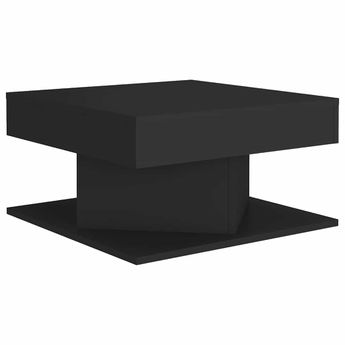 vidaXL Coffee Table Black 57x57x30 cm Engineered Wood