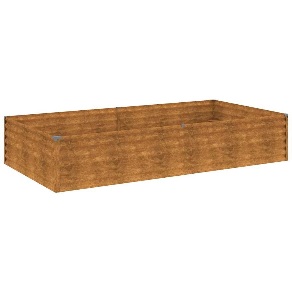 vidaXL Garden Raised Bed 195x100x36 cm Corten Steel