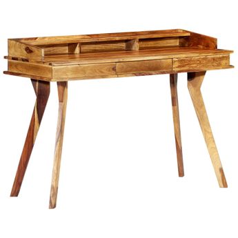 vidaXL Writing Desk 45.3"x19.7"x33.5" Solid Acacia Wood