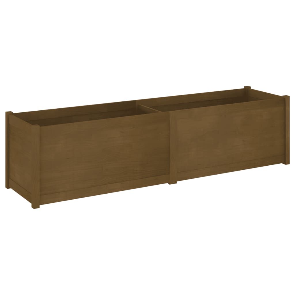 vidaXL Garden Planter Honey Brown 78.7"x19.7"x19.7" Solid Wood Pine