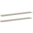 vidaXL Wall Shelves 2 pcs Concrete Gray 45.3"x3.5"x1.2"