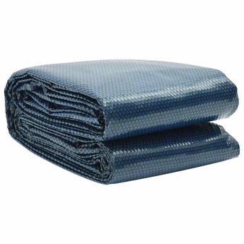vidaXL Floating PE Solar Pool Film 732x366 cm Black and Blue