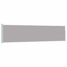 vidaXL Patio Retractable Side Awning 120x500 cm Grey
