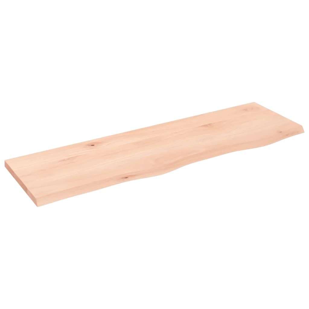 vidaXL Wall Shelf 39.4x11.8x0.8" Untreated Solid Wood Oak