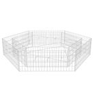 vidaXL Hexagonal Gabion Raised Bed 78.7"x68.1"x15.7"