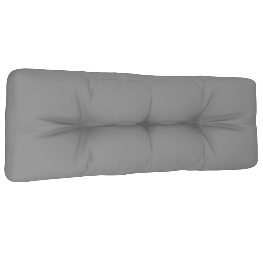 vidaXL Pallet Cushion Grey 120x40x12 cm Fabric