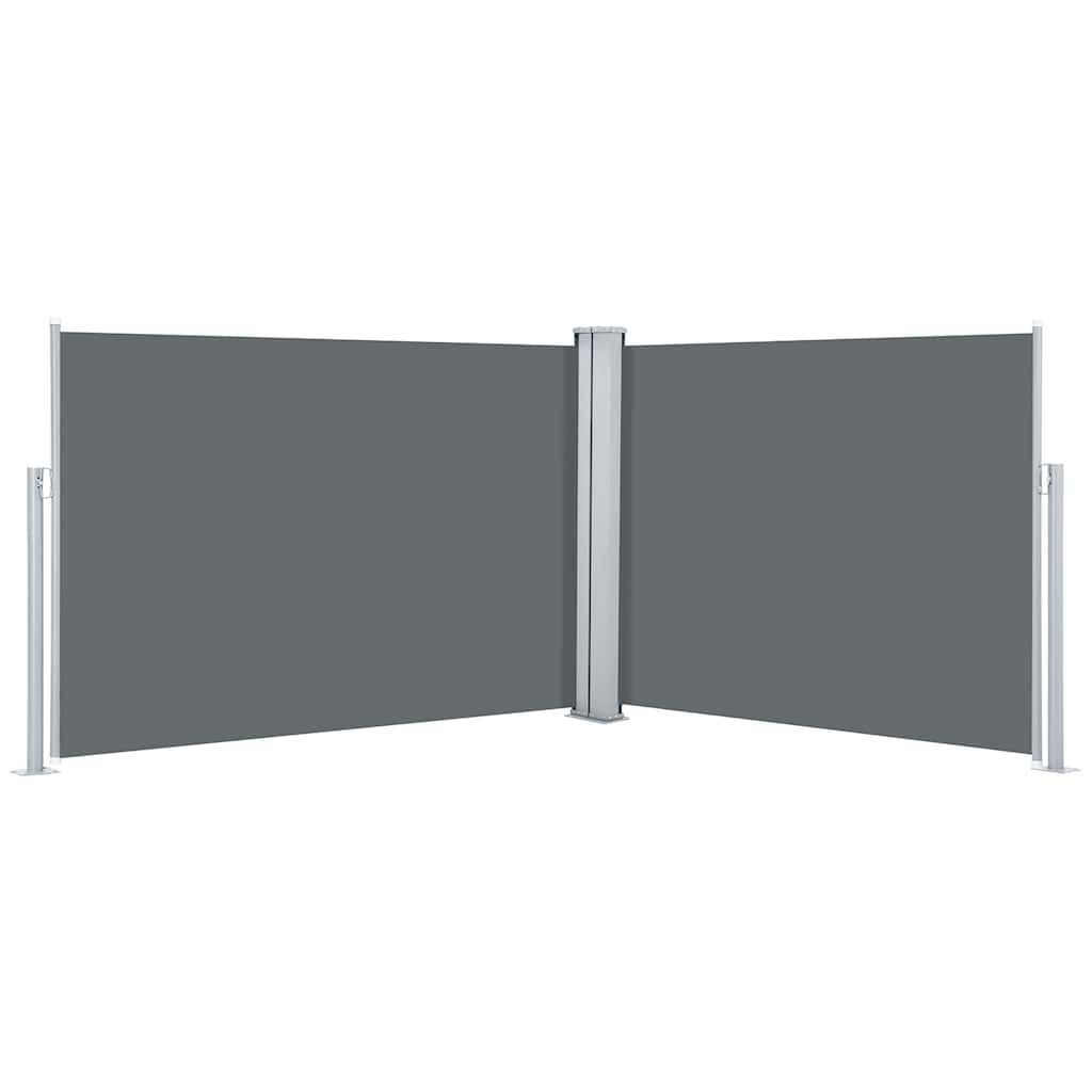 vidaXL Retractable Side Awning Anthracite 39.4"x393.7"