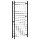 vidaXL Wine Rack for 96 Bottles Black Iron