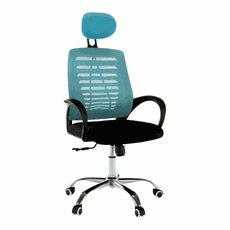 Office chair, blue/black, ELMAS