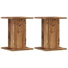 vidaXL Plant Stands 2 pcs Old Wood 30x30x40 cm Engineered Wood