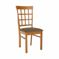 Chair, cherry/beige brown, GRID NEW