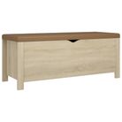 vidaXL Storage Box with Cushion Sonoma Oak 41.3"x15.7"x17.7" Engineered Wood