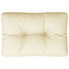 vidaXL Pallet Cushion Cream 60x40x12 cm Fabric