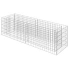 vidaXL Gabion Raised Bed Galvanised Steel 180x50x50 cm