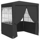 vidaXL Professional Party Tent with Side Walls 6.6'x6.6' Anthracite 0.3 oz/ftÂ²