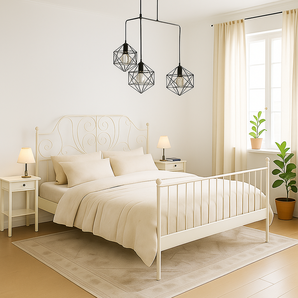 Vintage white bedroom