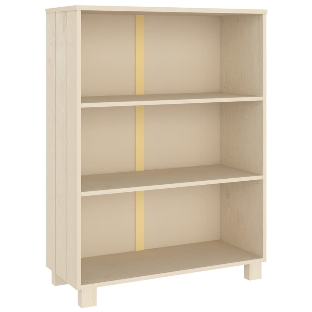 vidaXL Book Cabinet HAMAR Honey Brown 33.5"x13.8"x44.1" Solid Wood Pine