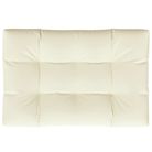 vidaXL Pallet Cushion Cream 47.2"x31.5"x4.7" Fabric