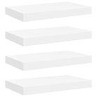 vidaXL Floating Wall Shelves 4 pcs White 15.7"x9.1"x1.5" MDF
