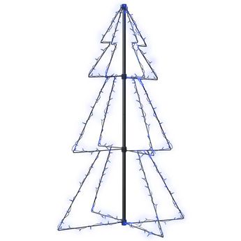 vidaXL Christmas Cone Tree 160 LEDs Indoor and Outdoor 3x4 ft