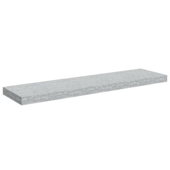 vidaXL Floating Wall Shelf Concrete Gray 35.4"x9.3"x1.5" MDF