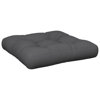 vidaXL Pallet Cushion 19.7"x19.7"x4.7" Gray Fabric