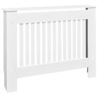 vidaXL White Radiator Cover Heating Cabinet 44.1" Engineered Wood