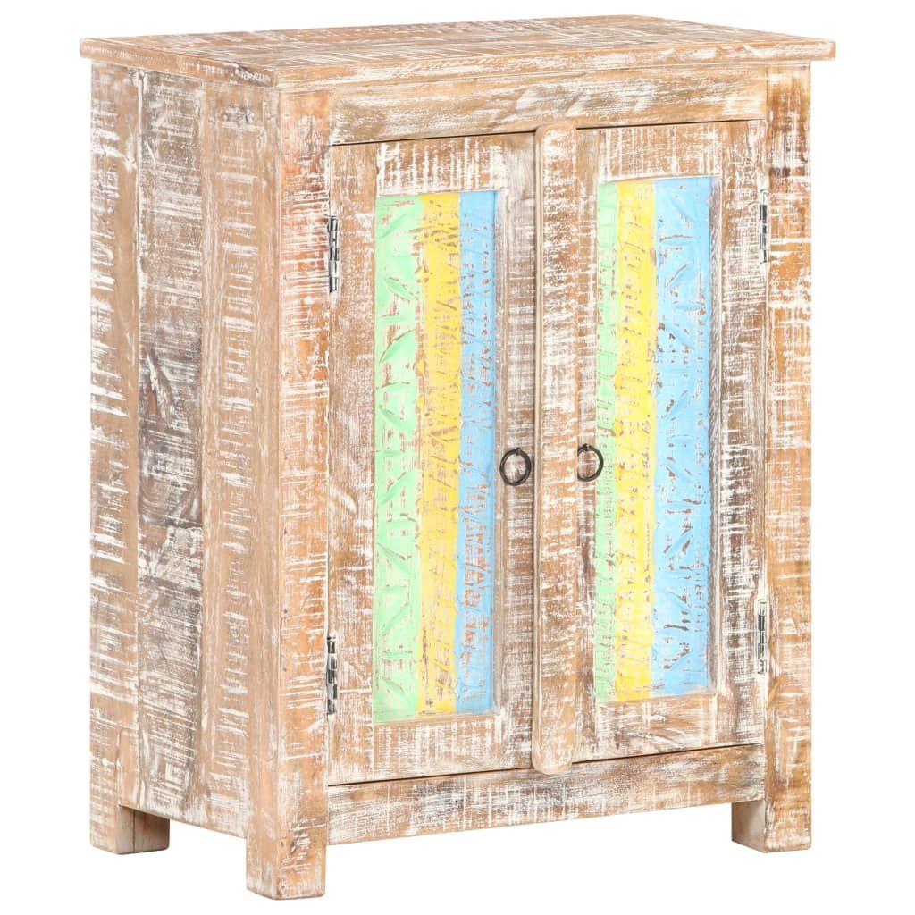 vidaXL Sideboard 61x35x76 cm Rough Acacia Wood