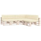 vidaXL Pallet Sofa Cushions 7 pcs Cream