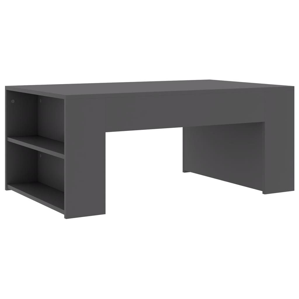 vidaXL Coffee Table Gray 39.4"x23.6"x16.5" Engineered Wood