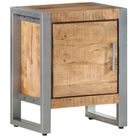 vidaXL Bedside Cabinet 15.7"x11.8"x19.7" Rough Mango Wood