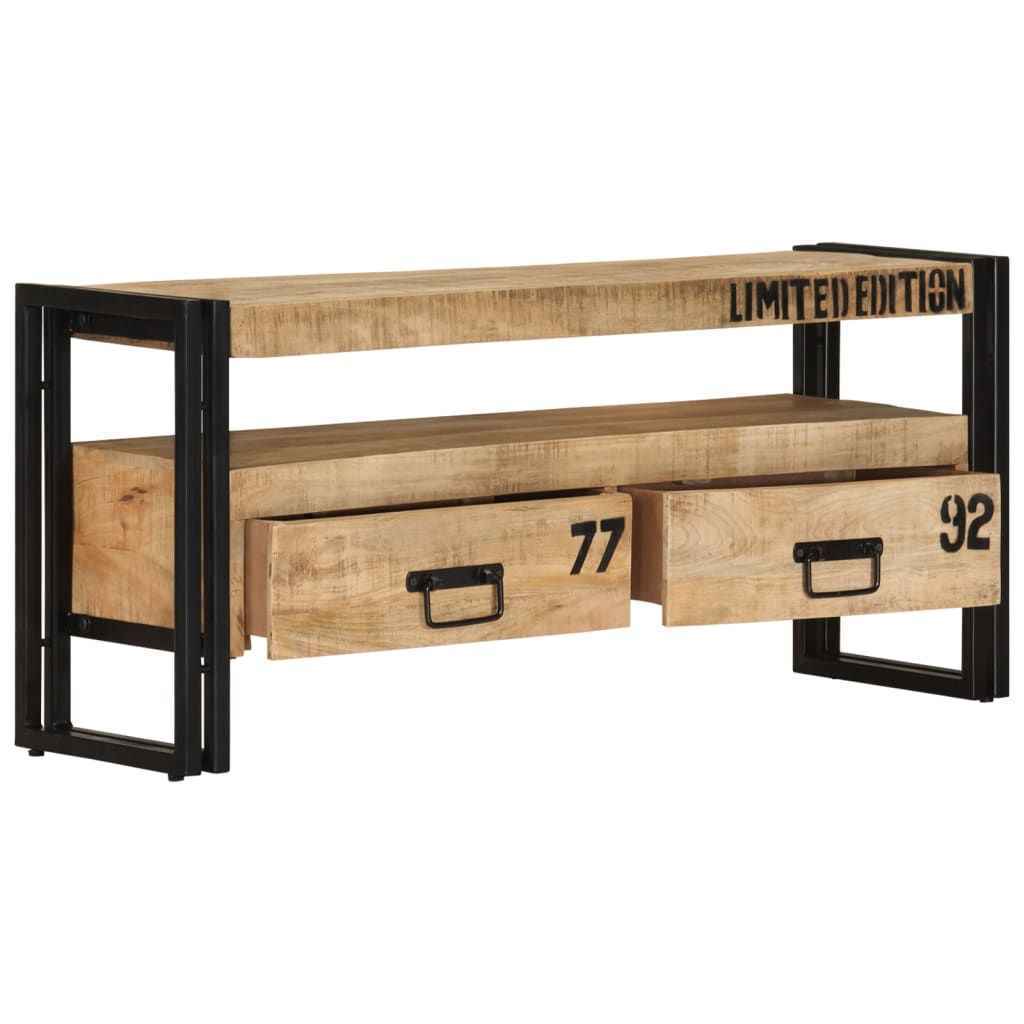 vidaXL TV Cabinet 100x30x45 cm Solid Mango Wood