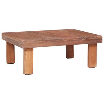 vidaXL Coffee Table 23.6"x17.7"x9.1" Solid Mahogany Wood