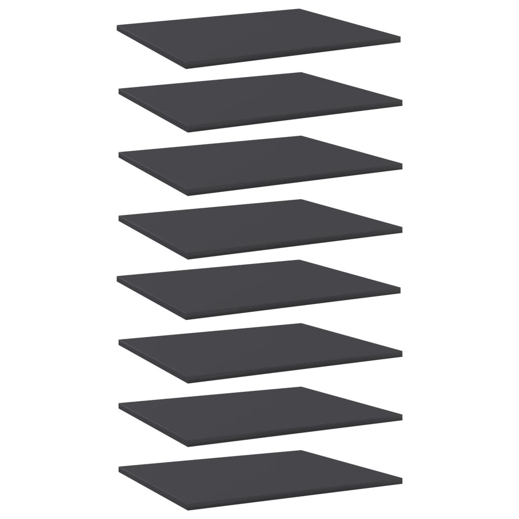 vidaXL Bookshelf Boards 8 pcs Grey 60x50x1.5 cm Engineered Wood