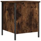 vidaXL Storage Bench Smoked Oak 40x42.5x50 cm Engineered Wood