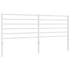 vidaXL Metal Replace Headboard White 180 cm