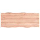 vidaXL Table Top Light Brown 100x40x(2-6)cm Treated Solid Wood Live Edge