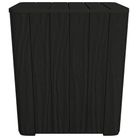 vidaXL Garden Table with Removable Lid Black Polypropylene