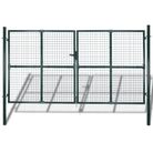 vidaXL Double Door Fence Gate 300x150 cm Powder-Coated Steel