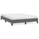 vidaXL Bed Frame without Mattress Dark Grey 137x190 cm Full Fabric