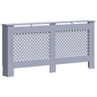 vidaXL Radiator Cover Anthracite 67.7"x7.5"x32.1" MDF