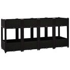 vidaXL Raised Bed 63"x15.7"x28" Polypropylene