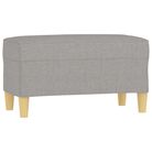 vidaXL Bench Light Gray 27.6"x13.8"x16.1" Fabric