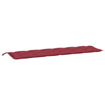 vidaXL Garden Bench Cushion Wine Red 200x50x7 cm Oxford Fabric